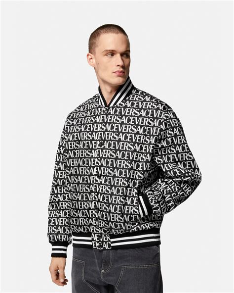 versace bomber jacket green|Versace bomber jacket men's.